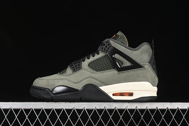 All categories Air Jordan Jordan series basketball shoes Air Jordan 4 GX foreign trade version Undefeated x Air Jordan 4 OG AJ4 Joe 4 olive green suede IB1519-200